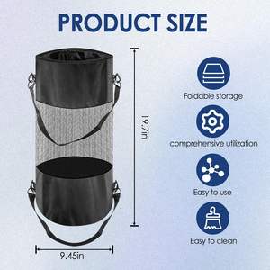 Sac poubelle marin robuste et imperméable, réutilisable, anti-fuite, suspendu, pour bateau, sac de rangement portable pour déchets - Product Image 3