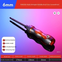 Mini tournevis double tête magnétique, plat et cruciforme 2 en 1, en acier CR-V, outil de réparation de poche