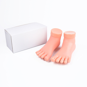 Kit d'outils de présentation souple pour l'entraînement au nail art, modèle de pied d'entraînement pour salon de manucure et pédicure, mannequin articulé, ensemble de faux pieds - Product Image 4