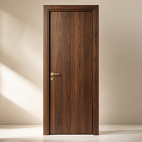 Usine de portes en bois sur mesure OEM ODM, porte acoustique avec âme, couleur et taille personnalisées, joint magnétique pour hôtel et appartement