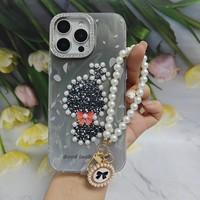 Étui de téléphone portable serpent pour Iphone X Xr Xs Max 11 12 13 14 15 16 17 Pro Max Air, pochettes de téléphone avec chaîne
