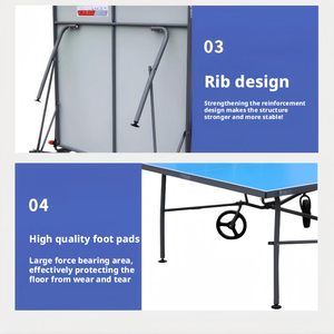 <span class=keywords><strong>Mesa</strong></span> de <span class=keywords><strong>Ping</strong></span> <span class=keywords><strong>Pong</strong></span> para Exteriores, Resistente y Móvil, Ideal para Entrenamiento Deportivo al Aire Libre - Product Image 6