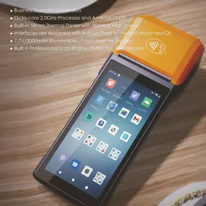 Android 13,0 con escáner de código de barras computadora móvil teléfono resistente <span class=keywords><strong>para</strong></span> restaurante Android <span class=keywords><strong>PDA</strong></span> Terminal POS de mano PDAS - Product Image 1