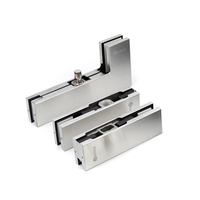 Accessoire de porte battante commerciale chinoise : Raccord de fixation inférieur en acier inoxydable pour ressort de sol, pour verre de 8 à 12 mm