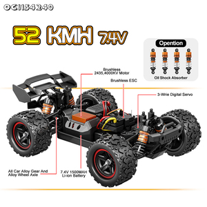 52 Km/h Chất Lượng Tốt Bốn Bánh Xe Ổ Đĩa Xe Động Cơ Không Chổi Than <span class=keywords><strong>RC</strong></span> Đua Xe Ô Tô 1:16 Tốc Độ Cao Quy Mô Mô Hình Xe Cho Người Lớn Và Trẻ Em - Product Image 3