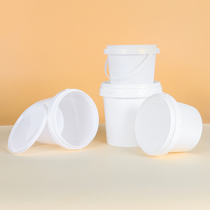 カスタムカラーHDPEコンテナ0.5L 0.75L 1Lラウンドデザインタンパープルーフシール付きバルク食品保管用 - Product Image 1