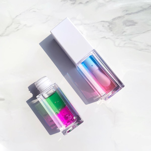 Gloss à lèvres minéral brillant, imperméable et longue tenue, parfumé aux extraits de fruits et de plantes, ensemble 2 en 1, huile hydratante pour les lèvres - Product Image 5