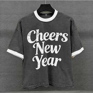 T-shirts en coton personnalisés pour hommes, collection Printemps 2026, avec impression sérigraphiée, coupe ample, <span class=keywords><strong>anti</strong></span>-boulochage, couleurs inaltérables et confortables, vente en gros - Product Image 4