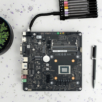 Placa Base AIO AMD Ryzen 5 8645HS Compatible con Memoria DDR5 Doble Pantalla HD VGA Diseño Compacto para PC Todo en Uno
