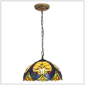 โคมไฟระย้ารูปหัวใจสไตล์ยุโรปสำหรับห้องนั่งเล่น ห้องรับประทานอาหาร พื้นที่บาร์; ดีไซน์กระจกสี; โคมไฟระย้าแบบให้แสงอบอุ่น - Product Image 5