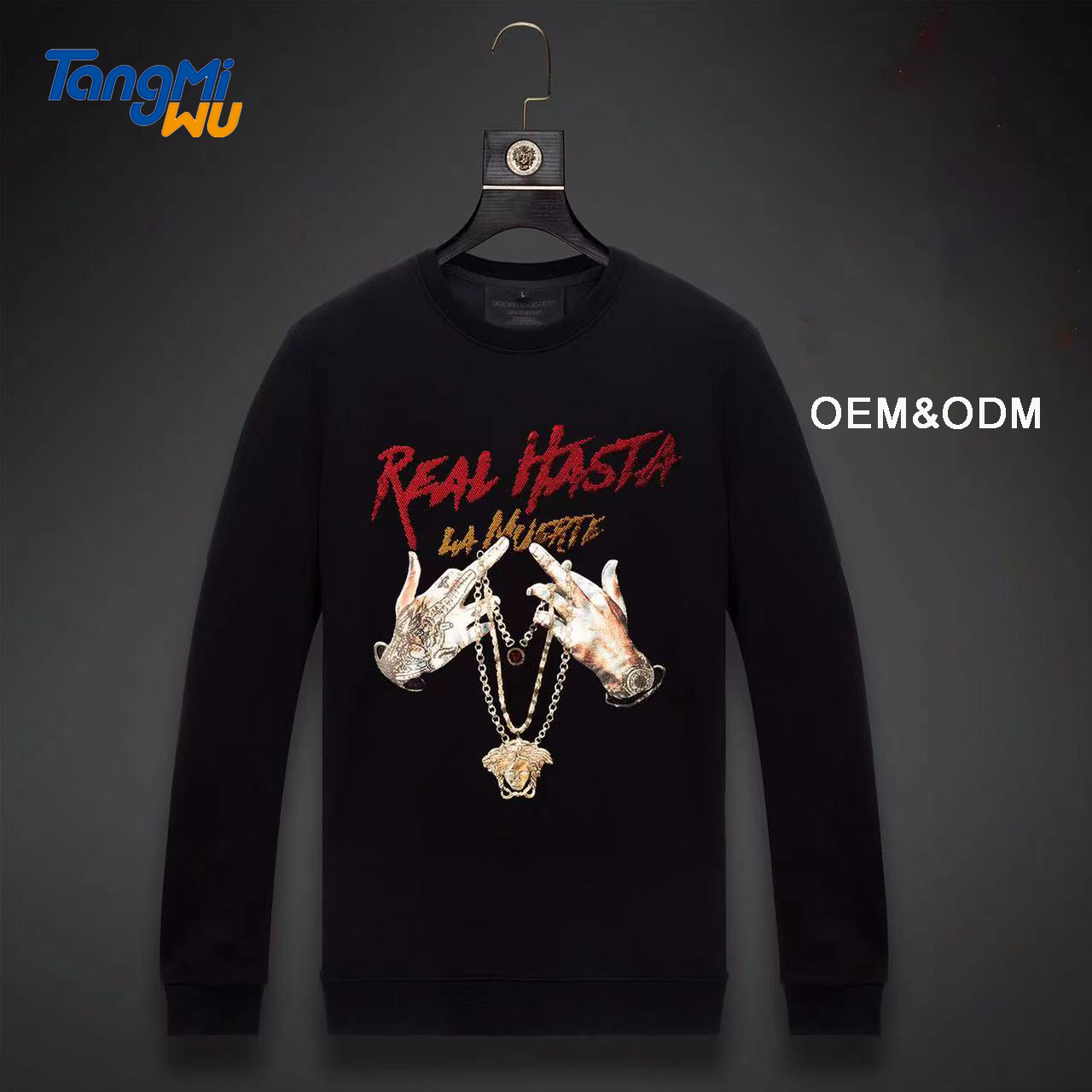 Зимняя одежда с принтом TMW 140 кг, Мужская толстовка большого размера, плотная дизайнерская Толстовка в стиле хип-хоп, худи с кристаллами, флисовая толстовка