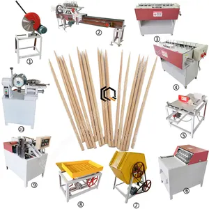 Máquina de fabricación de palillos de madera, equipo de fabricación automática de palillos de bambú