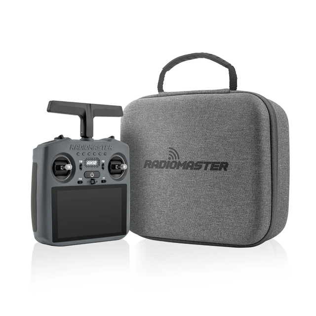 RadioMaster AX12 2.4GHz RC Transmitter Hall Gimbal HD Touchscreen ABS Material for FPV RC Models