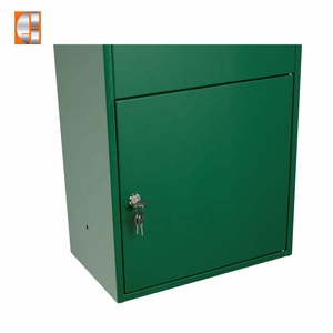 Tùy chỉnh lớn miễn phí đứng thép mạ kẽm bưu kiện box với Key khóa vườn Kim loại hộp thư an ninh Dropbox với tầng đứng - Product Image 5