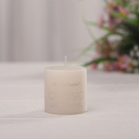Bougie cylindrique naturelle biologique écologique européenne de différentes tailles Molly Glory pour mariage et hôtel, sans fumée