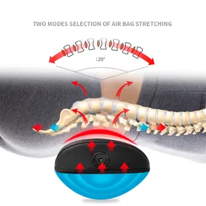 Dispositivo de estiramiento de espalda para aliviar el calor durante el sueño, masajeador de espalda con calefacción, relajación, tres modelos