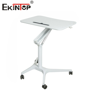Sinonis Wooden Modern Design Height <b>Adjustable</b> Office Computer Manual Sit Stand Lift Top End <b>Table</b> Standing Desk - Product Image 2