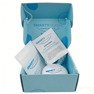 Boîte en carton rigide pour emballage cadeau avec impression de logo personnalisé, recyclable, pour aligneurs dentaires, boîte en papier dentaire transparente avec miroir - Product Image 2