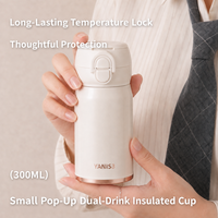 Nouvelle tasse à café en acier inoxydable 316, élégante, réutilisable, cadeau d'affaires ; isolée, sans BPA ; adaptée au bureau, à la maison et en voyage
