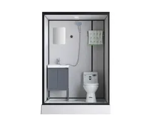 Overall Shower Enclosure for <strong>Bathroom</strong> with Thickened Back Panel - 1.4m Length, 1.1m Width, 2.10m Height - Product Image 3