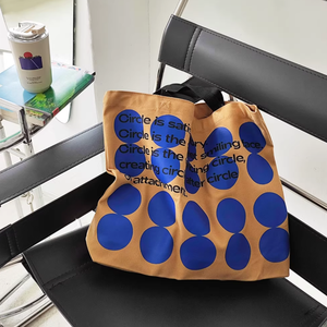 Bolsa de Mano Portátil Ecológica de 18 Pulgadas con Diseño Nuevo e Impresión Completa, Bolsa de Compras de Lona de Gran Capacidad, Bolsa de Supermercado Resistente - Product Image 3