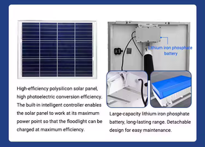 Faro LED Solare da Esterno IP65 100W 200W 300W per Campi da Calcio e Stadi - Product Image 6