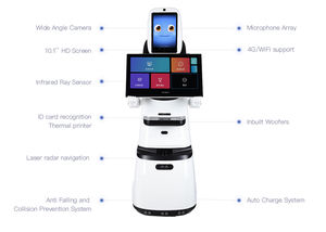 Robot de Recepción Comercial PadBot X3 con Pantalla Dual, Navegación LDS SLAM y Control por Aplicación para Recorridos Guiados en Salas de Exhibición - Product Image 2