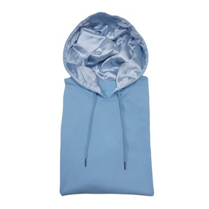 Sweat à capuche surdimensionné pour homme en coton 100% avec logo personnalisé, doublure en satin de soie - Product Image 3