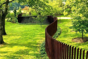 Cheap Eco-Friendly Modern Security Privacy Yard <b>Fence</b> Pool <b>Garden</b> Gate Screen Panels 3D Modeling Customizable Height Carbon - Product Image 4