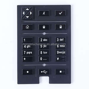 Keypad membran silikon kelas makanan kustom tahan lama tombol taktil tahan air untuk kios pengendali jarak jauh peralatan rumah - Product Image 1