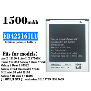 <span class=keywords><strong>Batterie</strong></span> <span class=keywords><strong>externe</strong></span> rechargeable pour téléphone portable <span class=keywords><strong>Samsung</strong></span> GT-S7583T J1mini EB425161LU en stock - Product Image 1