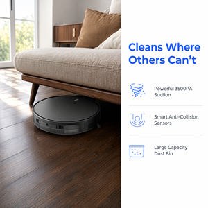 <b>Robot</b> Vacuum Cleaner, 3-in-1 <b>Sweep</b> & Mop, Slim Design, Smart Path Planning, App Control, Ideal for Hard Floors - Product Image 5