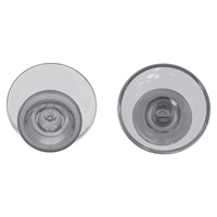 Kit de réparation de joysticks personnalisés EXtremeRate Clear Black, remplacement des sticks analogiques personnalisés pour manette Xbox Series X S