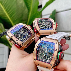 Reloj Cronógrafo Mecánico de Alta Gama para Hombre RM65-01, con Alarma, Caja de Fibra de Carbono, Esfera de 40 mm, Resistencia al Agua de 100 m - Product Image 2
