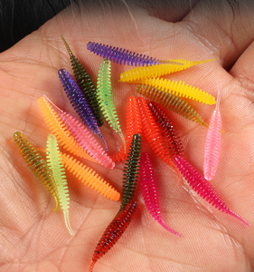 Siêu Lục Địa sâu mồi mồi mềm tanta 25mm/100pcs Mồi Câu Cá pesca cá chép cá vược thu hút isca nhân tạo - Product Image 6