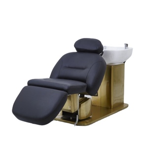 Kisen Silla de Lavado de Cabello con Lavabo, Cómoda y Personalizable, para Salón de Belleza, con Función de Masaje - Product Image 1