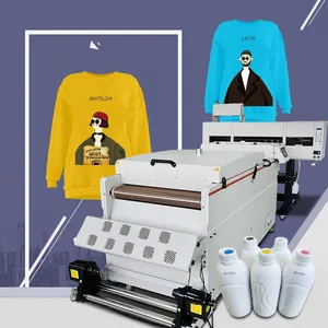DTF automático xp600 DTF 60cm 4 cabezales i3200 máquina de impresión de camisetas Transferencia de Calor A1 DTF máquina de impresión 24 pulgadas