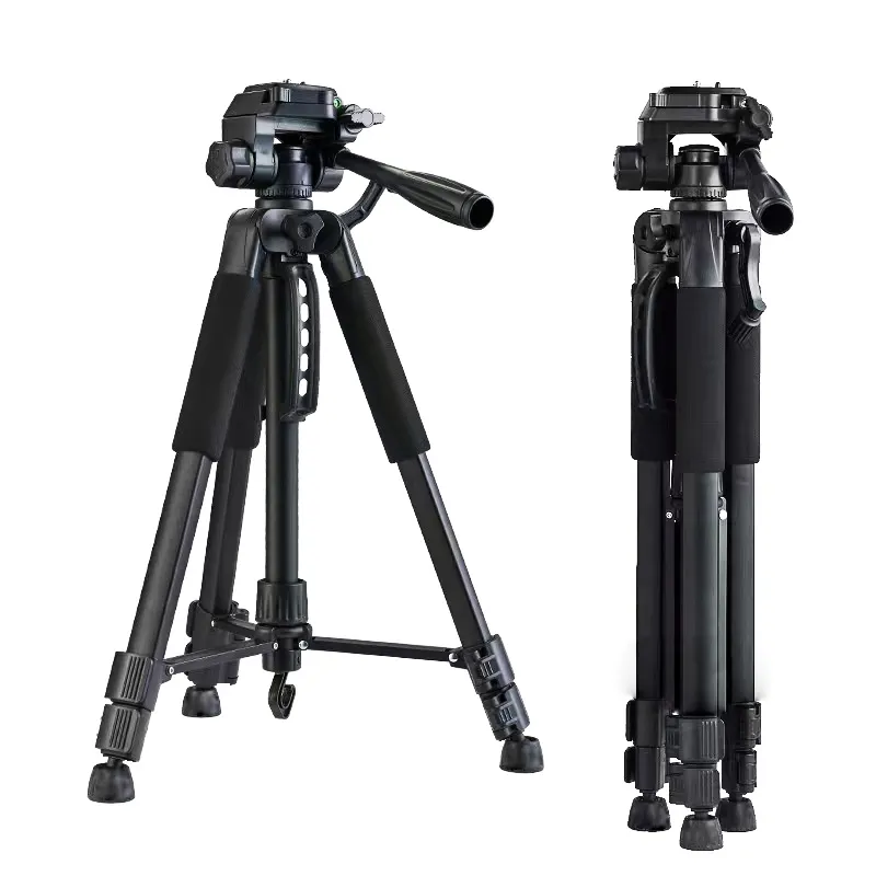 Nhà Máy Giá Chuyên Nghiệp 1.7M Nhỏ Gọn Trọng Lượng Nhẹ Nhôm Máy Ảnh Tripod Đứng Với Mang Theo Túi