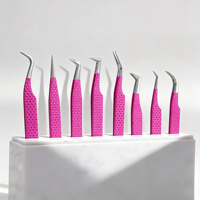 Pinces à cils ultra-fines personnalisées gratuites pour l'extension et l'isolation des cils professionnels