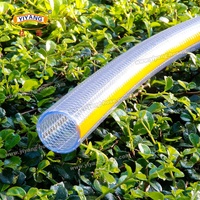 YIYANG 브랜드 꼰 투명 유연한 PVC 튜브 부드러운 PVC 꼰 비닐 튜브 강화 PVC 호스 물 12 16 19 25mm