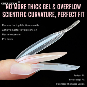 Nouvelles 120 pièces/boîte Formes à ongles <span class=keywords><strong>Rocket</strong></span> Sandwich pour extension rapide, sans papier, pour gel de construction et nail art - Product Image 5