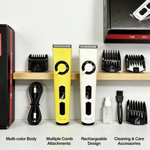 เครื่องตัด<span class=keywords><strong>ผม</strong></span><span class=keywords><strong>ไฟ</strong></span>ฟ้าไร้สายแบบมืออาชีพ ชาร์จไฟได้ ใช้ตัด<span class=keywords><strong>ผม</strong></span>ได้ทั้งที่บ้านและร้านตัด<span class=keywords><strong>ผม</strong></span> กำลังไฟ 5 วัตต์ ใช้งานได้ 3-5 ชั่วโมง - Product Image 3