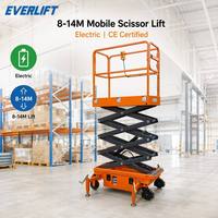 Plateforme élévatrice à ciseaux Everlift 8m 10m 12m 14m, plateforme de travail en hauteur électrique, nacelle hydraulique automotrice CE pour maintenance