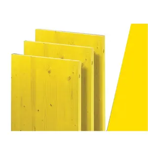 3 परतों पीला shuttering प्लाईवुड formwork के लिए संरचित निर्माण