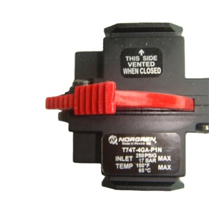 Système FRL industriel No-rgren T74T-4GA-P1N, filtre-régulateur-lubrificateur pneumatique, unité de préparation de l'air - Product Image 1