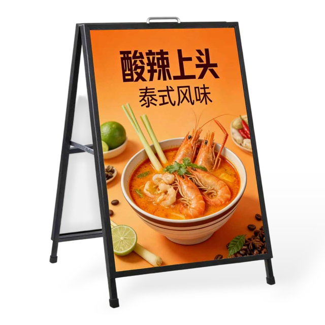 A Board Offline A Frame Stand 60x90cm for E-commerce Brand Pop Up Store QR Code Pavement Sign