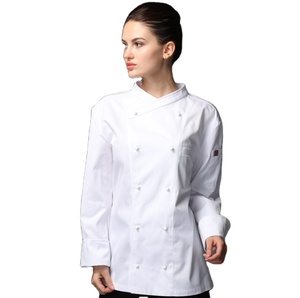 CHECKEDOUT all'ingrosso unisex chef uniforme cappotto e <span class=keywords><strong>cuoco</strong></span> cucina uniforme uniforme per hotel e ristoranti - Product Image 5