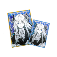 Cadre photo personnalisé en acrylique holographique Shikishi pour décoration intérieure, art Kpop et anime, fait main et éco-responsable, style japonais