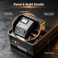 Stabilisateur de tension automatique monophasé DELIXI SVCB 3-10KVA AC 110/220V, régulateur de tension mural à bobine en cuivre