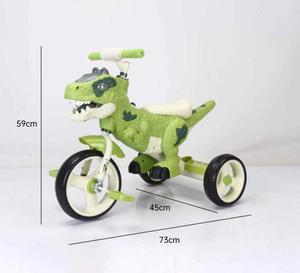 Triciclo Dinosauro per Bambini 1-6 Anni, Cavalcabile Scorrevole, Girello per Neonati, Monopattino Giocattolo a Tre o Due Ruote, Scooter Autopropulso - Product Image 4